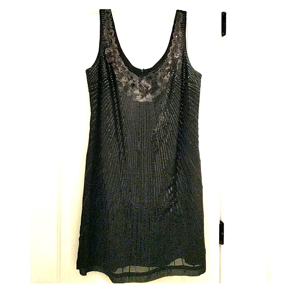 Black sequin dress